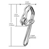 Curtain Hooks Metal Curtain Header Tape Drapery Hooks for curtains