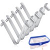 LOVUFIR 5PCS Pool Pole Clips, V-Shaped Stainless Steel Pool Brush