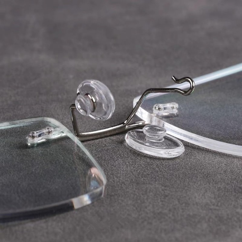 5 Pairs Eyeglasses Nose Pads,Push-in Glasses Nosepads,13mm Soft Silicone Nose