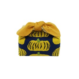 Lunch Bag, Insulated Lunch Bag, No Drawstring, Tie Type, Azuma Bag, Ribbon, Scandinavian Style (Pumpkin x Yellow)