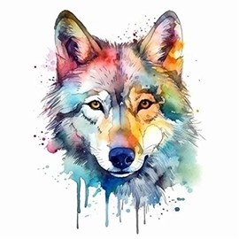 Yoonek Graphics Wolf Vinyl Decal Sticker for Car, Laptop, Tumbler, More. #001875