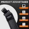 Golf Stand Bag Leg Tether Strap Adjustable Black PU Leather