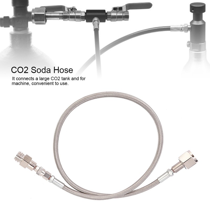1m G1/2 High Pressure Hose CO2 to External CGA320 Tank