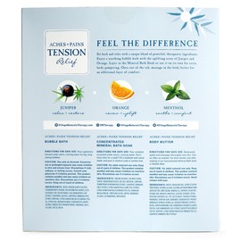 Village Naturals Therapy 3-Piece Tension Relaxing Wellness Spa Gift Set, Cedar Citrus Scent