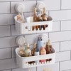 TAILI Shower Caddy Suction Cup, Heavy Duty Bathroom Organizer, Removable