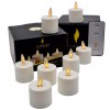 Luminara Moving Flicker Led Tea Lights Battery Operated with Timer