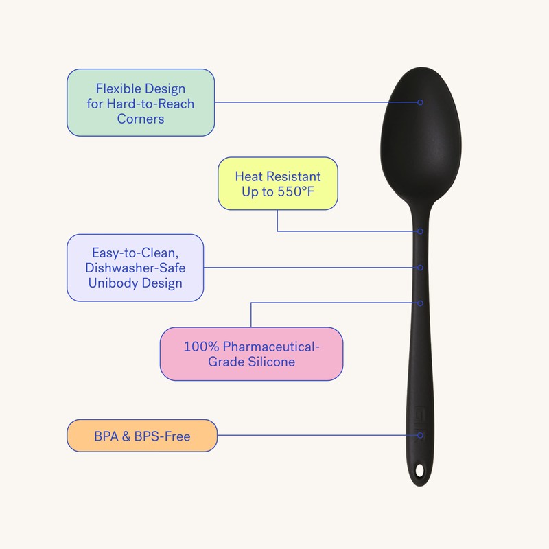 GIR: Get It Right Silicone Spoon, High Heat Resistant Kitchen