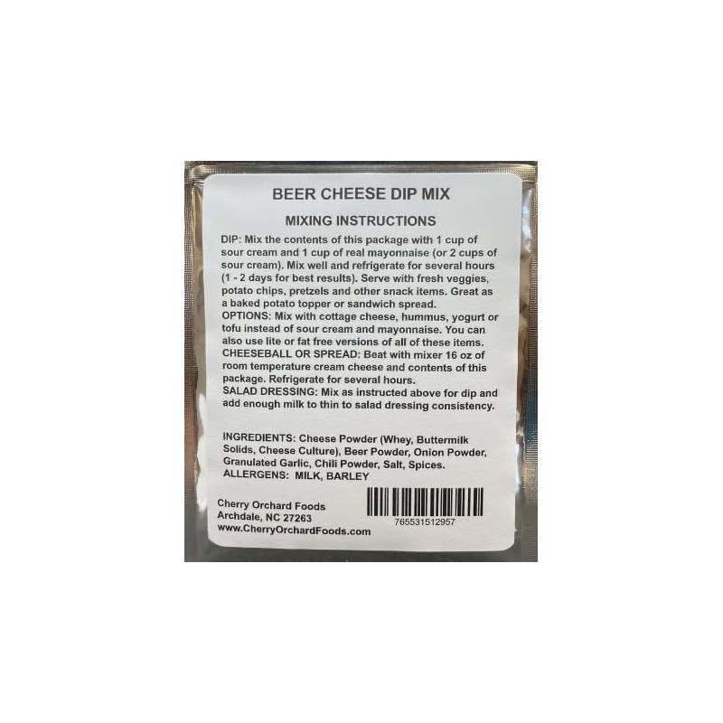 Cherry Orchard Foods Beer Cheese Dip, Spread, Dressing & Cheeseball