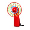 FlashingBlinkyLights Light Up LED Mini Handheld Fans with Red Handles