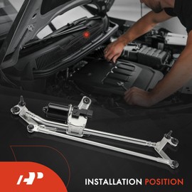 A-Premium Front Windshield Wiper Motor and Linkage Assembly Compatible with Volkswagen Beetle 2012-2019