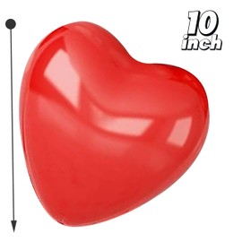 Heart Shape Balloons 10 inch Multicolour Love Heart Latex Balloons for Wedding Valentines Day Romantic Decoration Birthday Party 25 Pack