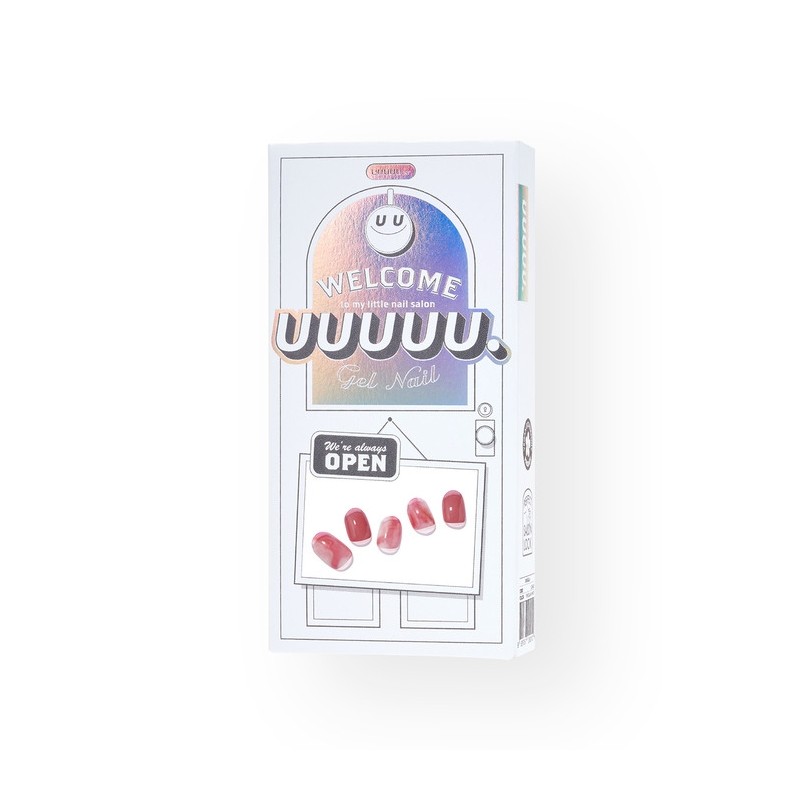 Ruby pink gel nail / 루비핑크 젤네일