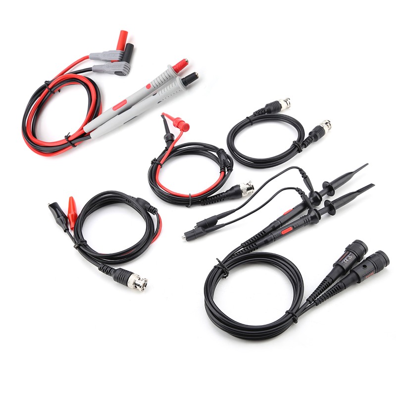 P1260D Oscilloscope Multimeter Test Leads with Crocodile Clips Replaceable Probe