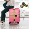 Eviznbou Suitcase Strap, 2 Pack Adjustable Polyester Luggage Strap with