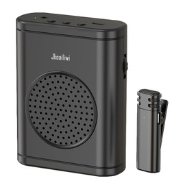Voice Amplifier for Teachers with Clip-On Wireless Lapel Mic, [Bluetooth 5.3] Teacher Microphone for Classroom, Portable Mini Megaphone Speaker PA System for Elderly/Public Events/Tours