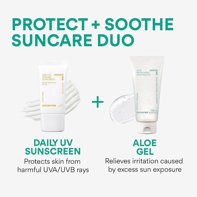 innisfree Aloe Vitalizing Soothing Gel Hydrating Face & Body Moisturizer