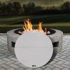 JAYGOVAN Fire Pit Cover Round 40" Foldable Fire Pit Cover