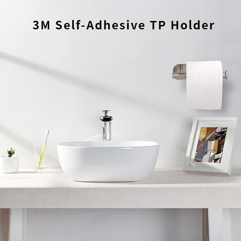 Toilet Paper Holder Self Adhesive, Premium Thicken Stainless Steel Rustproof