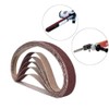 1/2 Inch x 18 Inch Sanding Belts, 40 Grits Aluminum