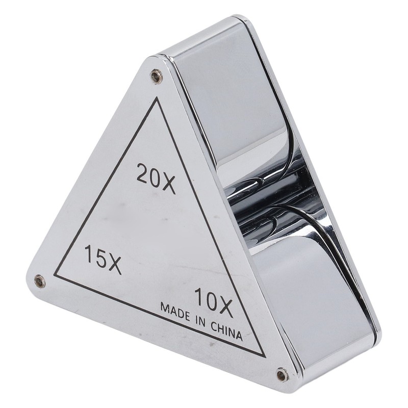 3 Lens Loupe Pocket Foldable Jewelers 10X 15X 20X Jewelry