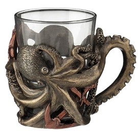 Steampunk Octopus Shot Glasses with Handle