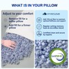 HYVECLOUD Shredded Memory Foam Pillows for Deep Sleep Bed Pillow