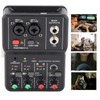 2 Channels Audio Mixer USB 48V Phantom Power Compact Sound