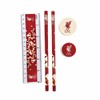 Team Direct Liverpool FC Particle Clear Pencil Case Stationery Set