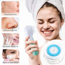 Replacement Heads for Clarisonic Mia-2 Replacement Brushes Face Brush Replacement Cleaning Brush Electric Replacement Heads for Mia, 2 Pieces Replacement Brush Heads for Mia 2/Alpha Fit/Aria/Smart