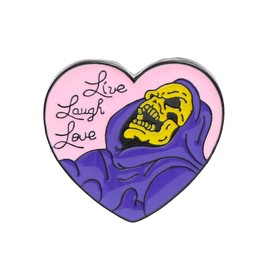 Live Laugh Love Cartoon Enamel Pin Cute Metal Badges Learning for Girl Boy Clothing Backpacks Bags Jewelry Halloween Brooch Gift