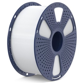 SUNLU Large Spool 2.7KG ASA Filament, UV/Rain/Heat Resistant Tough 3D Printer Filament 1.75mm, Great for Printing Outdoor Functional Mechanical Parts, Big Roll ASA Filament. (ASA White)