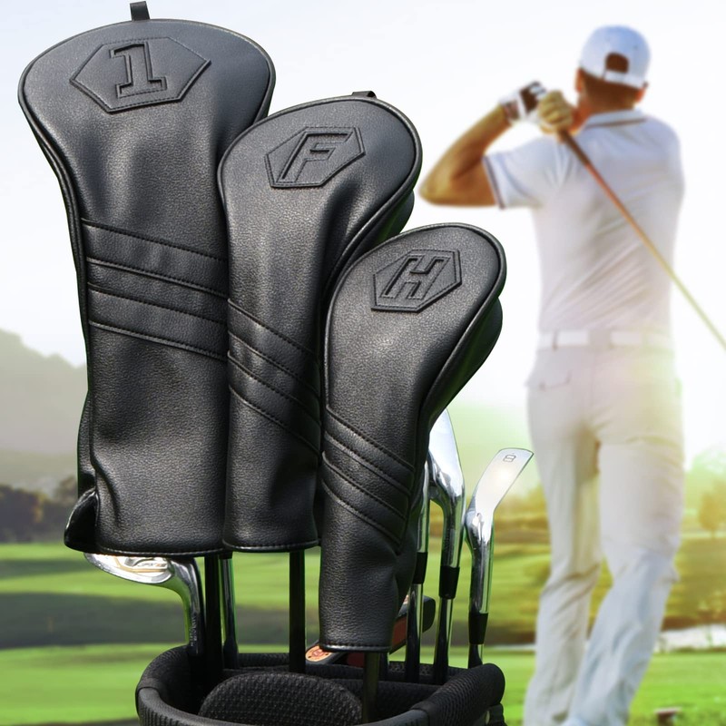Golf Club Head covers Wood Set 3 PACKS 1FH DR