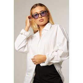 Havana turtle opaque sunglasses men and women with elegant design, ideal for every occasion. Sunglasses UV protection. Light blue lens cool glasses