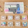 Mauproy Small Bead Organizers with Handle, 24 Pcs Plastic Storage