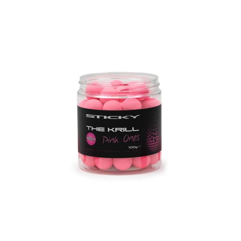 Sticky Baits The Krill Pink Ones Pop Ups - 16mm