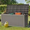 YITAHOME 60 Gallon Outdoor Storage Box, Large Water Resistant Resin