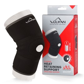 Vulkan Classic Open Kniestütze, X-Small, Kniemanschette mit Öffnung für Patella-Support, Zahnspange für Meniskusrisse, ACL Verletzungen und Kniestabilität, Zahnspange für Sportler, Ausarbeiten