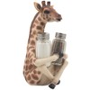 Safari Giraffe Long Neck Salt Pepper Shaker Holder Set Kitchen