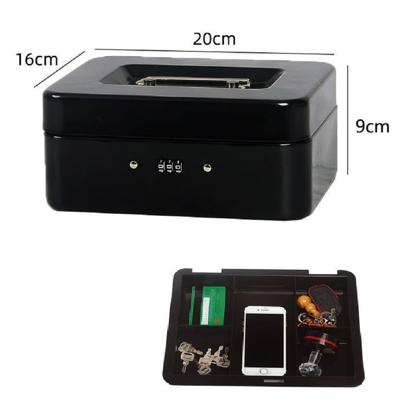 SIAWADEKY B6 Size Double Layer Piggy Bank Handbag Safe Password