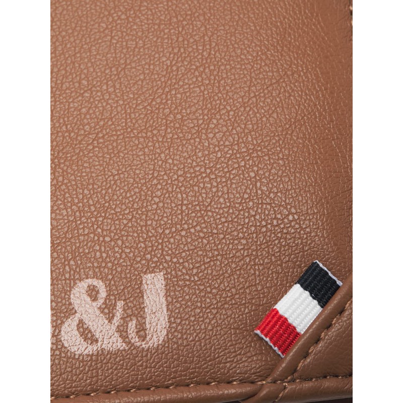 JACK & JONES Men's jacjose Wallet, Cognac/Detail:with Flag, ONE Size