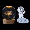 Shuang.W 3d Astronauta Galaxia Bola De Cristal Lamparas De Escritorio