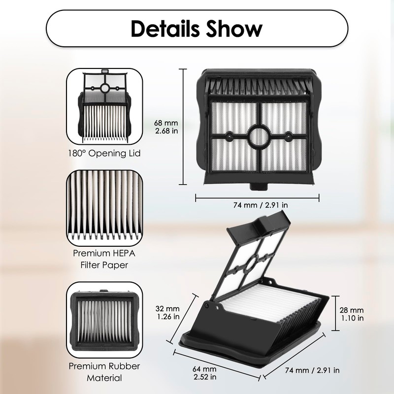 (2 Pack) S20 Pro Replacement Brush Rollers and HEPA Filters