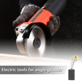 OTOTEC 2 Pairs of Carbon Brushes 20x12x6mm Universal for Angle Grinders Electric Motor Most Power Tools Replacement Accessories