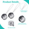 2Pcs 1/8 Cup Measuring Cup, 30ml Scoop, Stainless Steel Measuring