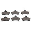 6PCS Brake Pads Low Noise Aging Resistant Consistent Braking Replacement