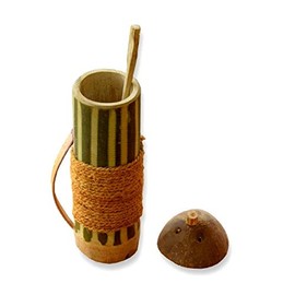 Bamboo Biriyani Maker with Handle/Traditional Puttu Kutti Bamboo Steamer/Natural Hand Made/Made from Bamboo & Coconut Shells