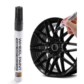 SCUARI Car Rim Repair Kit Curb Rash,Touch Up Paint Pen,Car Accessories Wheel Paint for Rims,Wheel Scratch Repair Kit,Car Tire Marker Pens,Waterproof Car Tire Paint Pen,Fits Car Rim Scratch Repair (Bright Black)