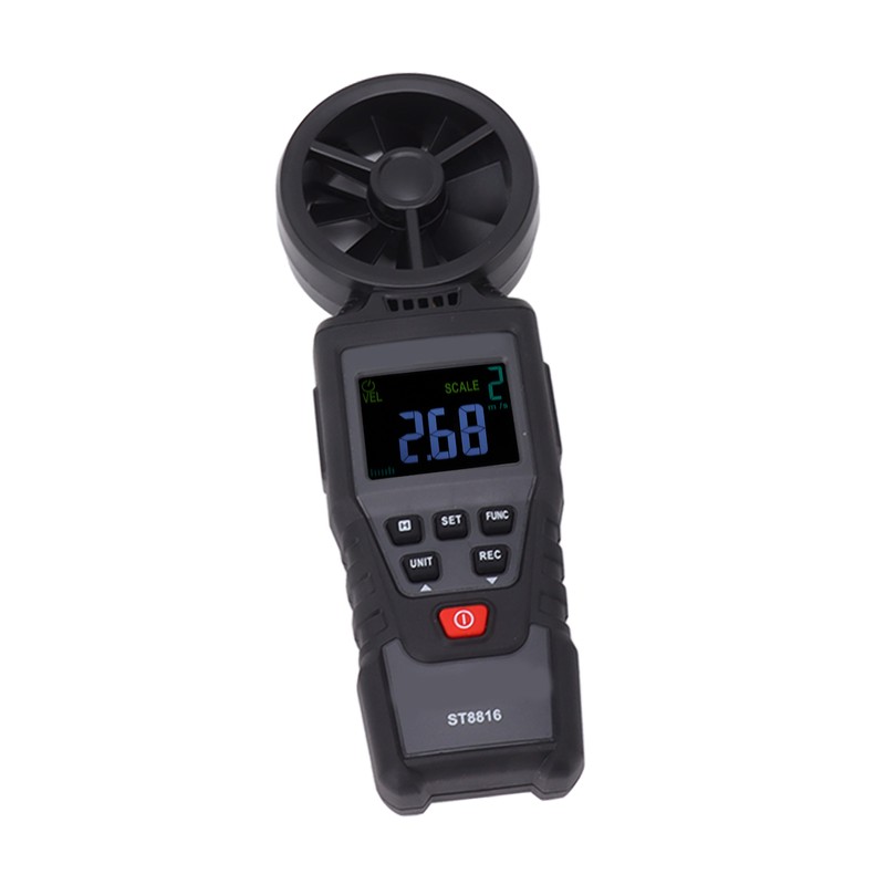 Handheld Anemometer LCD Display Strong Anti Interference Wind Speed Meter