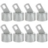 MUXHEL 8 Pcs 1-5/8" Top Rail End, Galvanized Steel Top