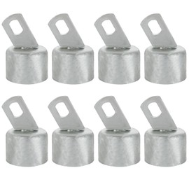 MUXHEL 8 Pcs 1-5/8" Top Rail End, Galvanized Steel Top Rail End, Chain Link Fence Parts Top Rail End for Maintaining Stability and Structural Integrity of The Chain Link Fence
